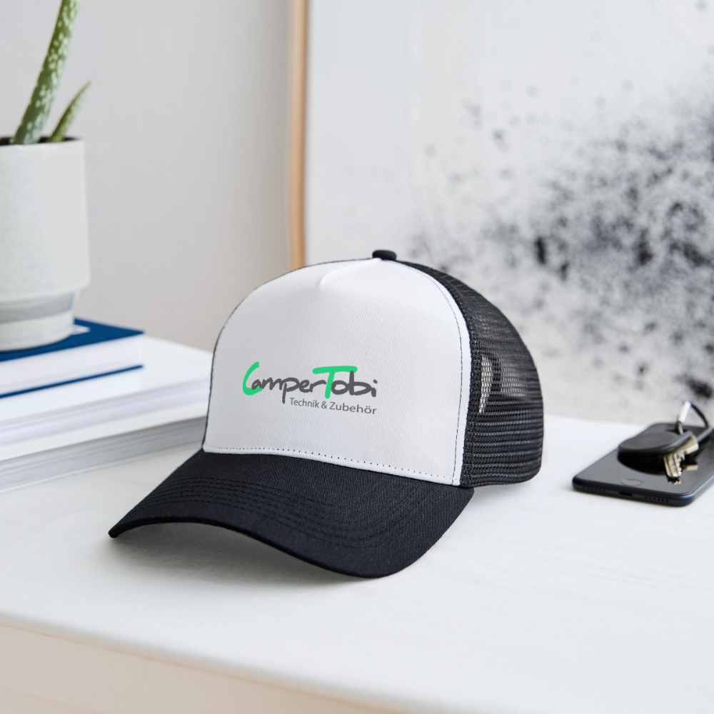 Trucker Cap | CamperTobi Technik & Zubehör - Weiß/Schwarz
