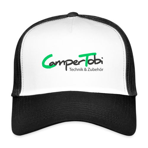 Trucker Cap | CamperTobi Technik & Zubehör - Weiß/Schwarz